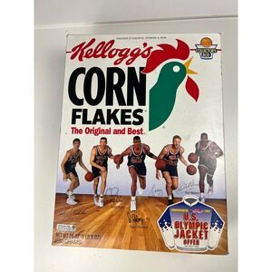 Kelloggs Corn Flakes 1992 US Olympic Jacket Offer Cereal Box Collectible